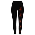 thumbnail image 4 of Bzdzmqm Women Plus Size High Waisted Halloween Leggings Graphic Spiders Cobweb Print Lounge Casual Party Long Pants Festive Fit, Black M, 4 of 5