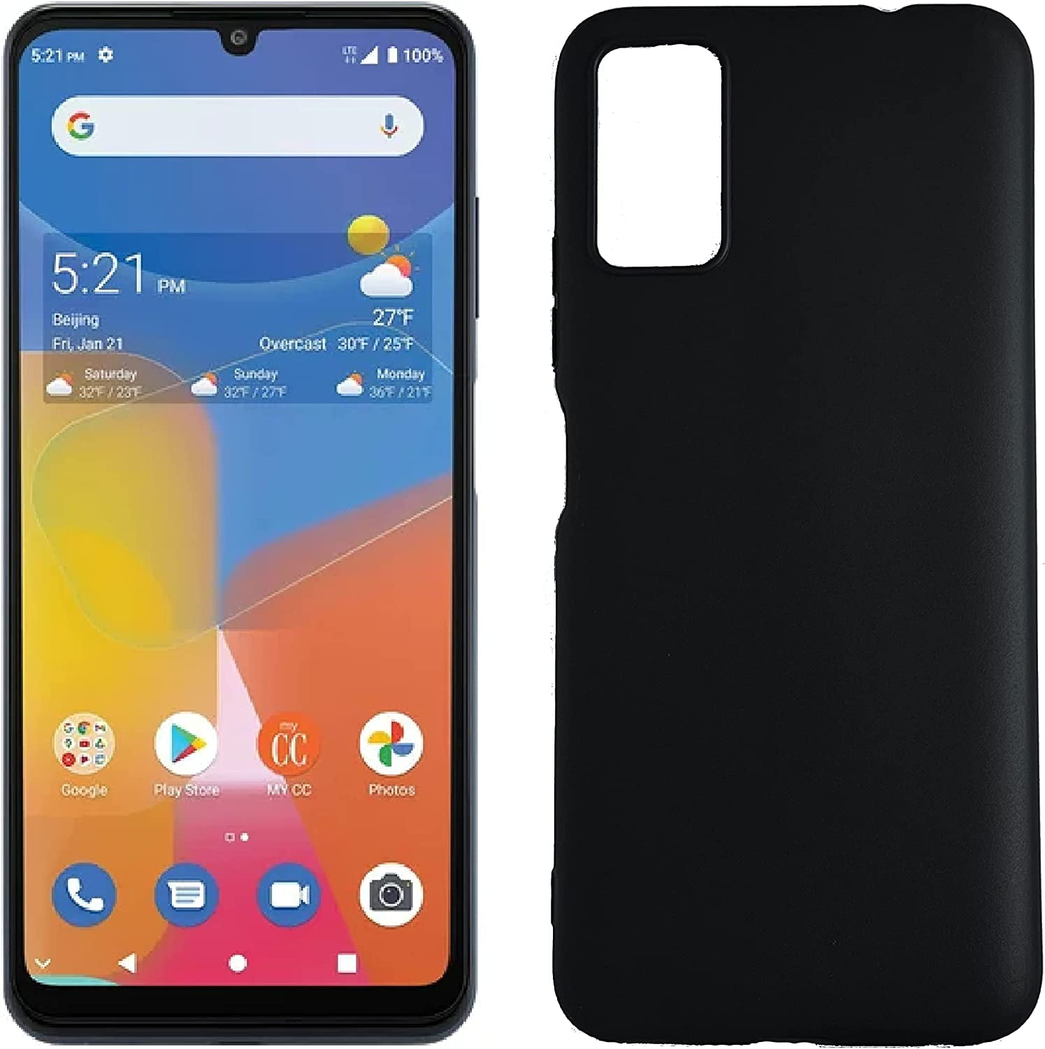 For Consumer Cellular ZTE ZMAX 5G Z7540 TPU 1Piece Cover Cell Phone