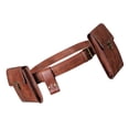 thumbnail image 3 of Steampunk Hip Waist Pack Leather Rivet Leg Belt Bag Monedero se describe,Brown marrón Hugo Riñonera Steampunk para mujer, 3 of 6