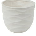 thumbnail image 5 of LuxenHome Set of 2 White Waves Design MgO Planters, 5 of 10