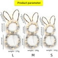 thumbnail image 3 of Easter Bunny Garland Cute Wooden LED Rattan Woven Cloth Foldable Soft Light Party Decorations Hanging Ornaments, 3 of 21