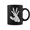 Black, variant on Rabbit Hand Shadow Funny Cartoon Graphic Coffee Mugs