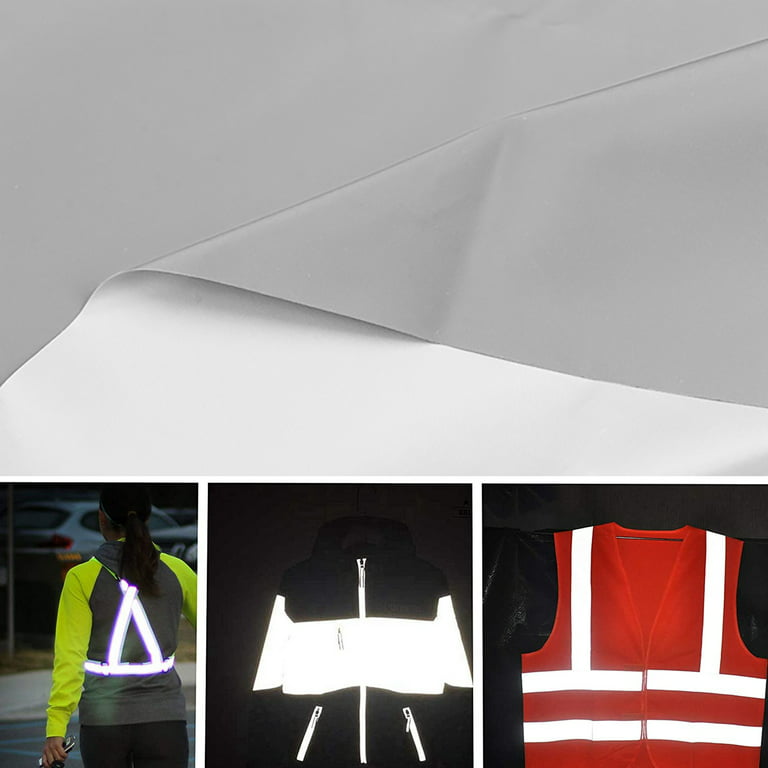 Iron On Reflective Tape High Visibility Premium Fabric DIY for