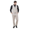 thumbnail image 2 of Mens Tweed 3 Piece Suit Set Hybrid Fit Notch Lapel Jacket Vest and Dress Pants, 2 of 4