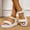White, variant on asdoklhq Women's Sandals Shoes,Women's Sandals On Clearance,Women Sandals Casual Ladies Shoes Solid Color Platform Open Toe Slip-On Female Sandalias Light Comfort