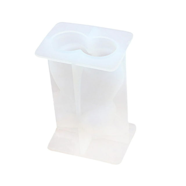Molde de silicona para velas, molde de resina de silicona 3D para cera de vela 9.3x6x4.5cm