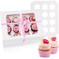 thumbnail image 1 of Cajas para cupcakes Rarapop, paquete de 6, con capacidad para 12 cupcakes estándar, 1 of 8