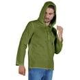 thumbnail image 3 of Atasi Solid Mens Hooded Kurta Full Sleeve Cotton Tshirt Regular Fit Ethnic Wear, 3 of 7