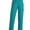 Teal Blue, variant on Adar Universal Natural-Rise Multipocket Cargo Tapered Leg Scrub Pants Petite