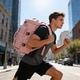 thumbnail image 5 of Small Gym Bag, Travel Duffel Bag with Shoulder Strap, Compact Sports Weekender Bag for Workout, Short Trips, and Daily Use, 5 of 6