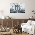 thumbnail image 2 of Canvas Wall Art Decor -12x24 3 Piece Set (Total 24x36 inch) B&W Brooklyn Bridge NYC - Decorative & Modern Multi Panel Split Canvas Prints for Dining & Living Room, Kitchen, Bathroom, Bedroom & Office, 2 of 6