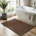 thumbnail image 4 of CAMILSON Granulated Non Shedding Easy-Cleaning Indoor Outdoor Easy Jute Rug Brown 2x3, 4 of 8