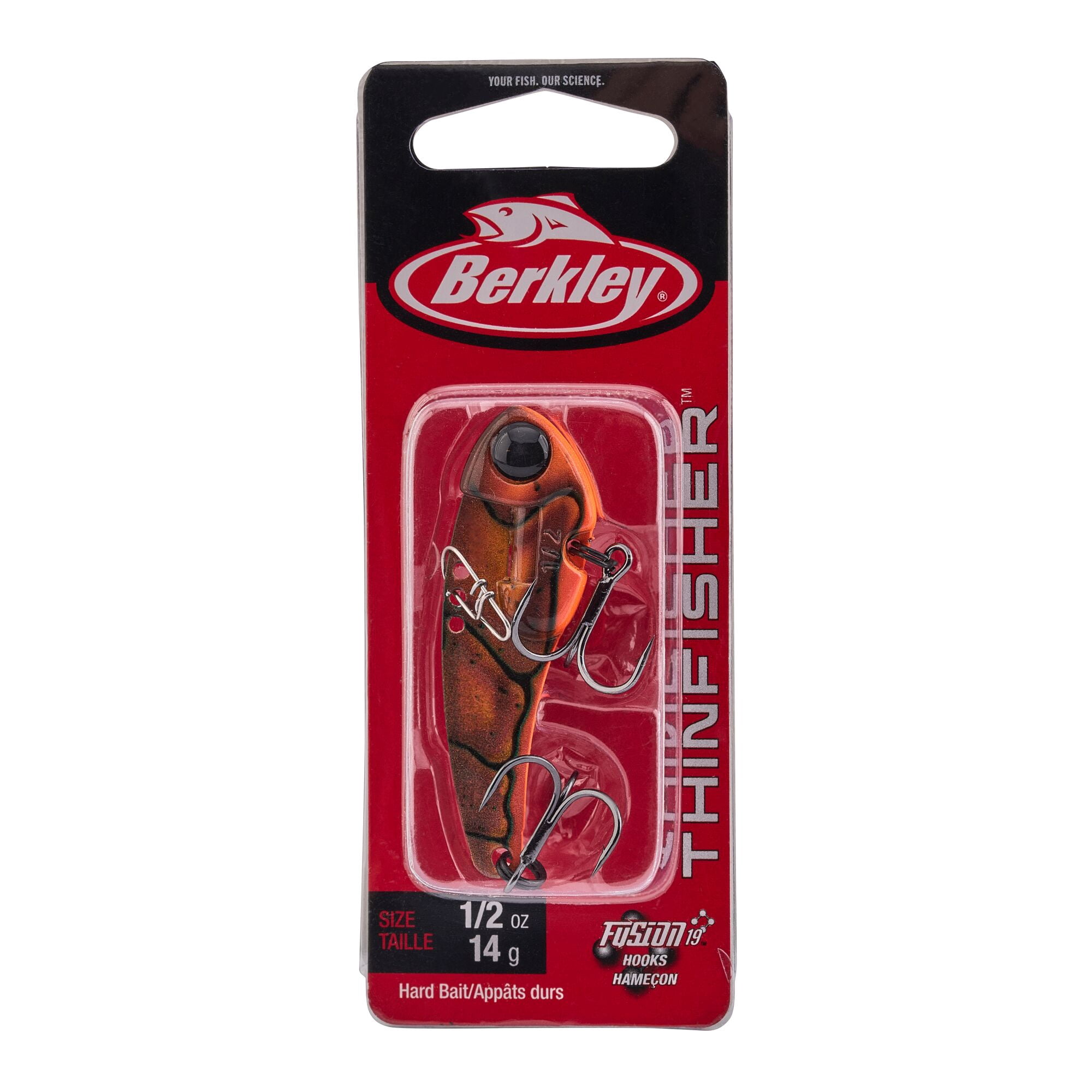 Berkley ThinFisher™, 1.75 in, Blade Baits, Brown Craw (1-count)