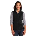 thumbnail image 1 of Discontinued  Port Authority ®  Ladies R-Tek ®  Pro Fleece Full-Zip Vest. L228 Xs Black/ Black, 1 of 1