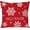 Red, variant on Hello Winter Snowflake Christmas Throw Pillow Cover 18x18 Inch Beige Outdoor Neutral Christmas Decorations Xmas Holiday Decorative Throw Pillow Case for Home Living Room Bedroom Couch Decor