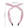 thumbnail image 6 of FOMIYES Glitter Bow Headband Metallic Knotted Wide Hairband Shiny Fashion Accessory for Festival Party, 6 of 7
