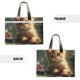 thumbnail image 2 of Pofeuu Cute Kitten Water Lilies Print Laptop Bag Carrying - Computer Bag Laptop Case Shoulder Slim Work Travel, 2 of 8