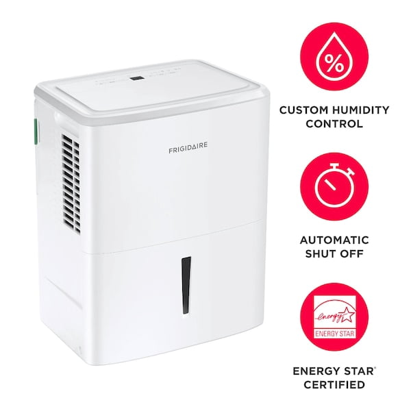 Frigidaire 22 Pint Dehumidifier with Wi-Fi (Energy Star) up to 1,500 Sq Ft, White