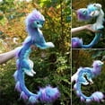 thumbnail image 3 of Peluche Dragon pour Raya y The Last Dragon Sisu HAOBUY Acción Modificable Jouet - Bleu Violet, 3 of 4
