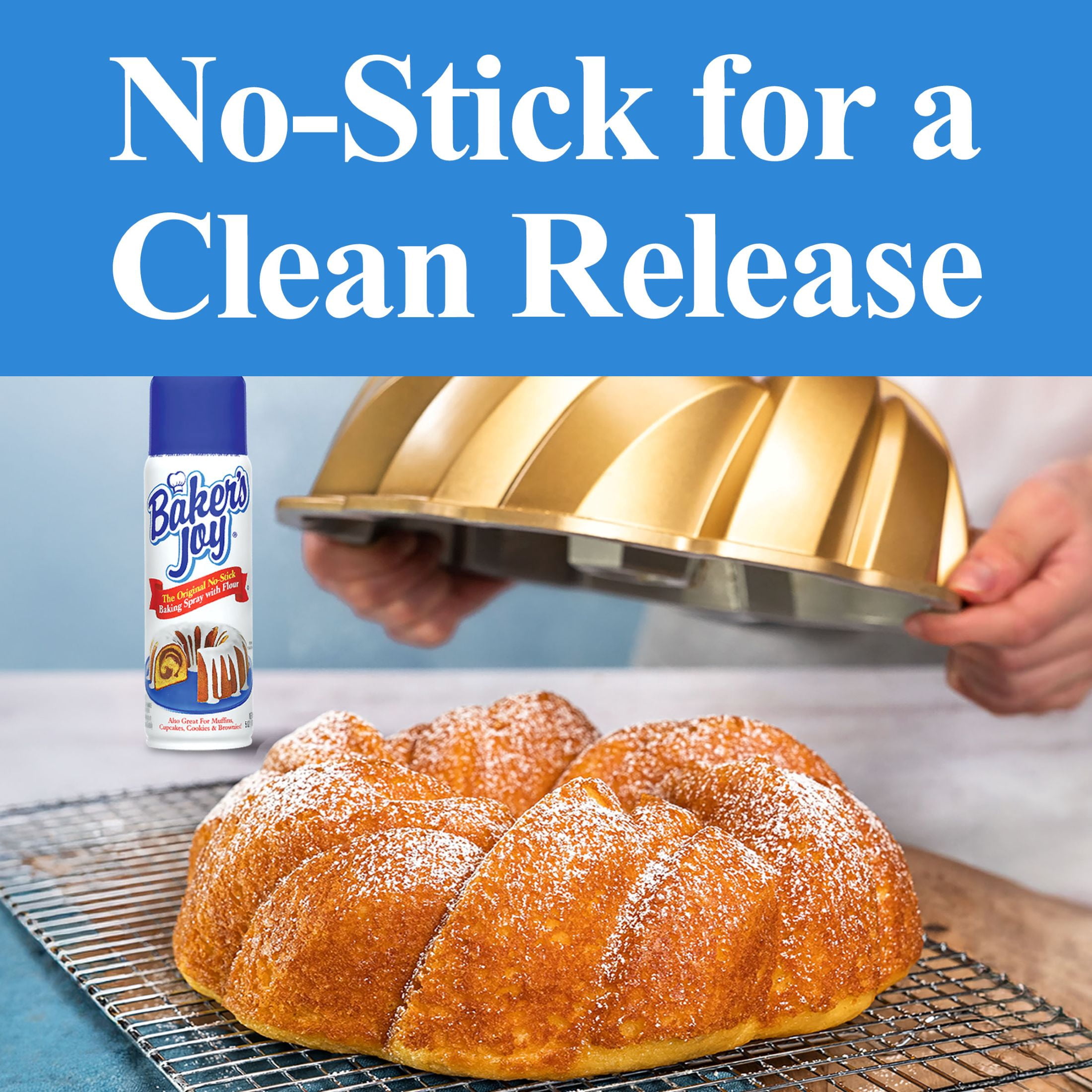 Baker's Joy Baking Spray, The Original No-Stick Baking Spray with Flour, 5 oz. Can