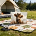 thumbnail image 6 of Shipiny Highlands Cow Storage Bag Travel Toiletry Bag with Anti-slip Chain, Portable Cosmetic Wash Bag for Holiday Gifts and Outdoor Camping Use, A, 6 of 7