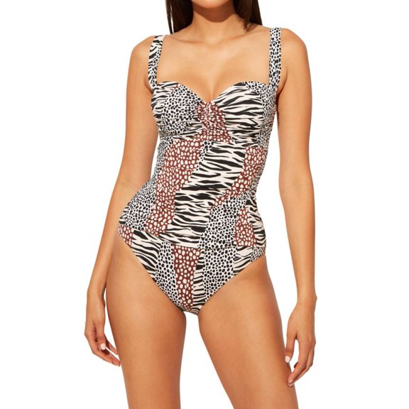 Women's Bleu Rod Beattie H21978 Some Like It Hot Mio One Piece Swimsuit (Natural 12)