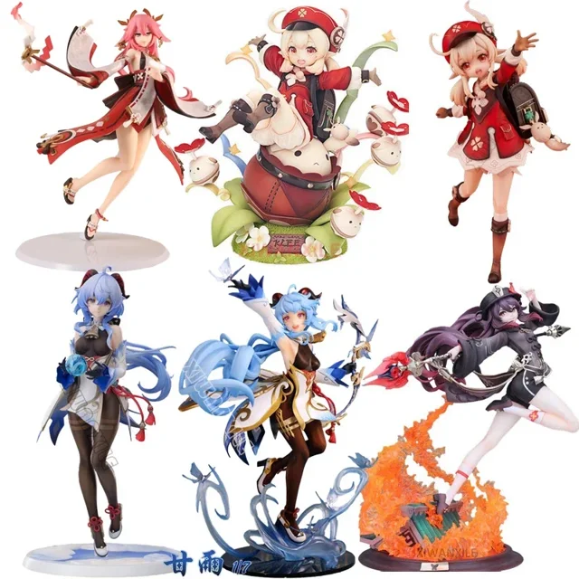 Genshin Impact Klee Hibana Knight figura de Anime, Ganyu, Keqing, Paimon, figura de acción, Yae Miko, Hu Tao, modelo de muñeca, juguetes, 17cm213