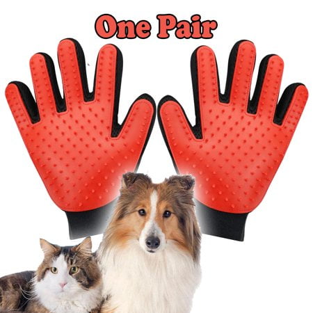 Dog top fur mitt