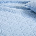 thumbnail image 3 of Chaps 3-Piece Jersey Knit Microfiber Quilt Set - Coverlet Comforter - Blue - Size Full/Queen, 3 of 5