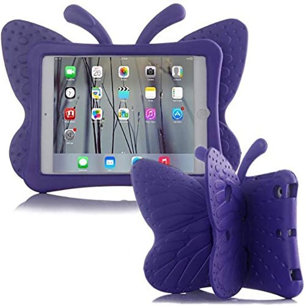 Estuche para iPad para niños Sincero 3D Cartoon Butterfly No tóxico EVA ligero A prueba de golpes con Función atril para iPad 5 / iPad 6 / iPad Pro 9.7 / Nuevo estuche para iPad 2017