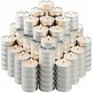 Ohr Tealight Candles - 100 Pack Bulk Tea Lights Candles - White Tealights  Unscented - 4 Hour Burn Time