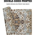 thumbnail image 5 of Grey Brown Ethnic Boho Placemats Set of 4 Bohemian Carpet Vintage Gray Linen Washable Kitchen Dining Table Mats Stain Heat-Resistant Desktop Decor Place Mats for Home Party Indoor 12x18 in, 5 of 6