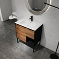 thumbnail image 6 of 30 inch Freestanding Bathroom Vanity With Gel Sink, Soft Closing Door and 2/3 Soft Closing Drawers (KD-Packing), 6 of 9