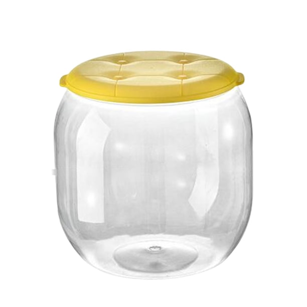 Otomano de almacenamiento de juguetes multifuncional, taburete de pecho de caja de juguetes, taburete de cambio de zapatos transparente para sala de amarillo redondo Gloria balde de almacenamiento