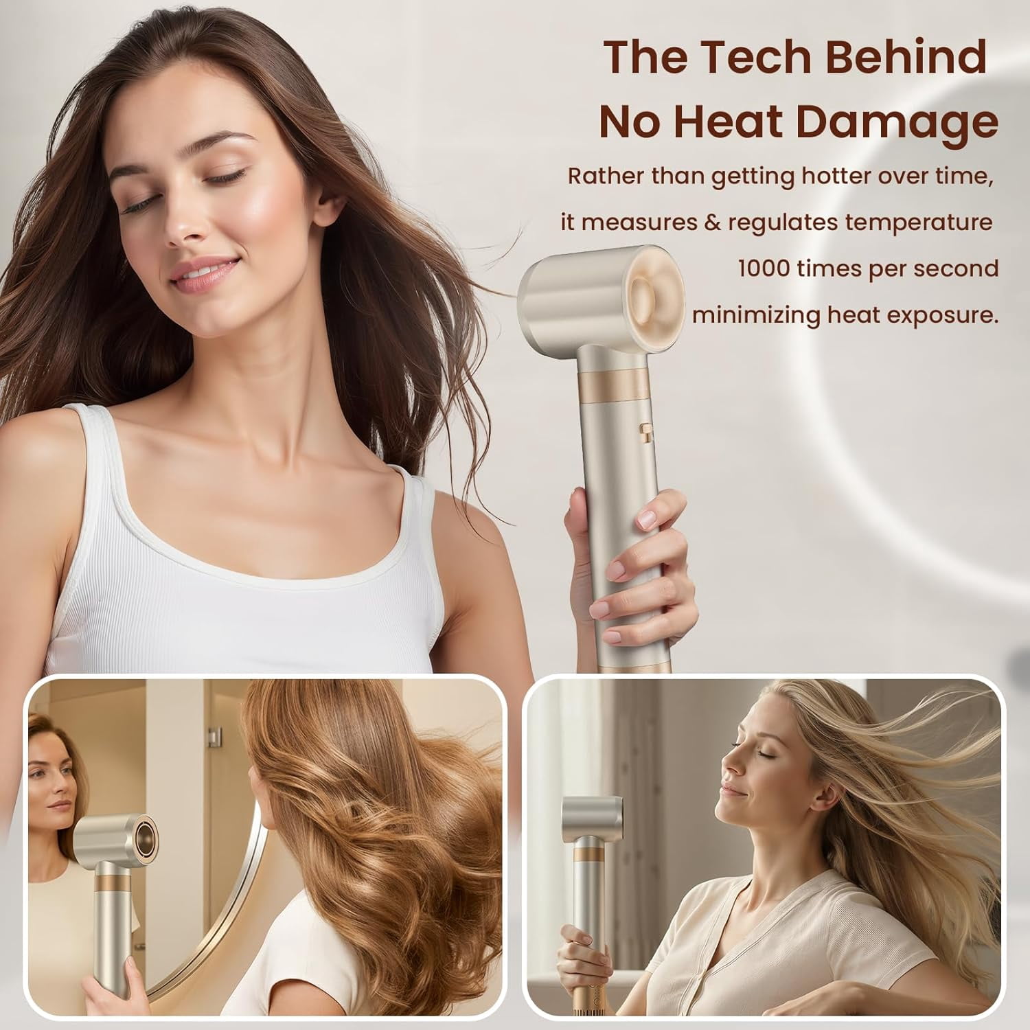 6-in-1 Hot Air Styler, Hair Dryer & Multi-Hair Styler with Auto-Curler, Straightener, Volumizing Brushes, Frizz-Free Hair Tool for Curling, Straightening, Smoothing & Adding Volume, No Heat Damage
