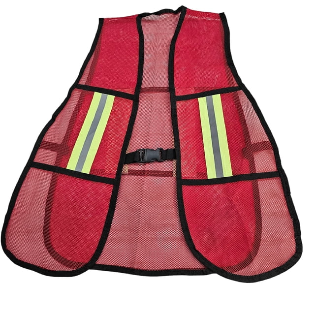 Chaleco de Seguridad Vial de Malla Color Rojo