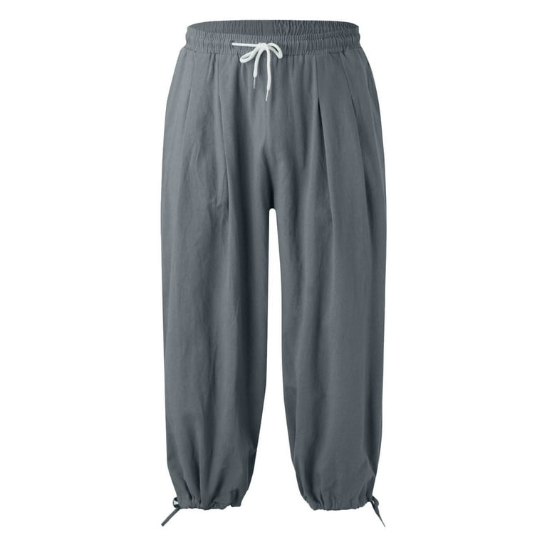 eczipvz Men'S SweatPants Men's Joggers SweatPants Open Bottom Straight Leg  Casual Loose Fit Running Pants with Pockets Grey,XL