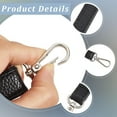 thumbnail image 6 of Imitation Leather Purse Strap Replacement Black Leather Handbag Replacement Handles Adjustable Crossbody Shoulder Strap Extenders with Clasps 73~129cm Long for DIY Bags Making Accessories Gray, 6 of 9