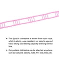 thumbnail image 3 of Unique Bargains 26.24ft Nylon Portable Clothesline Windproof Non Slip Washing Line, Pink 2 Pack, 3 of 5