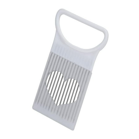 Kid Safe Tomato Slicer OkrayDirect Tomato Onion Vegetables Slicer Cutting Aid Holder Guide Slicing Cutter Safe Fork ()