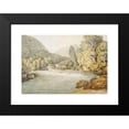 thumbnail image 2 of Francis Towne 24x18 Black Modern Framed Museum Art Print Titled - River Scene with Mountains, Probably Lake District (1786), 2 of 5