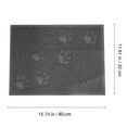 thumbnail image 4 of unbranded 1Pack Splash-proof Cat Food Mat Grey Rectangular for Pet Owners, 4 of 4