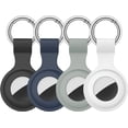 thumbnail image 1 of LAICAIW [4 Pack] Étui AirTag pour Apple AirTag 2021, Anti-Perte pour Étui AirTags Compatible avec Porte-Clés AirTag Anneau de Clé, Anti-Rayures pour Support AirTags Housse de Protection pour Apple AirTags Case Acces, 1 of 7