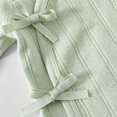 thumbnail image 2 of Jalioing Newborn Cotton Rompers Soft Comfortable Tie Side Bodysuit Solid Color Long Sleeve Romper for Baby Boy Girl, 2 of 6
