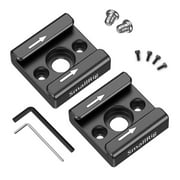 SmallRig 2pcs Cold Shoe Mount Adapter Bracket with 1/4 Thread Hole for Cameras