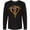 AB-Black, variant on Leukemia Awareness with Orange Ribbon Heart Long Sleeve T-Shirt
