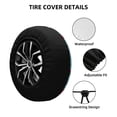 thumbnail image 2 of Rateoe Strawberries Pattern Tire Cover Wheel Protectors Weatherproof Wheel Covers Universal Fit for Trailer Rv SUV Truck Camper Travel Trailers Accessories-14 inch, 2 of 6
