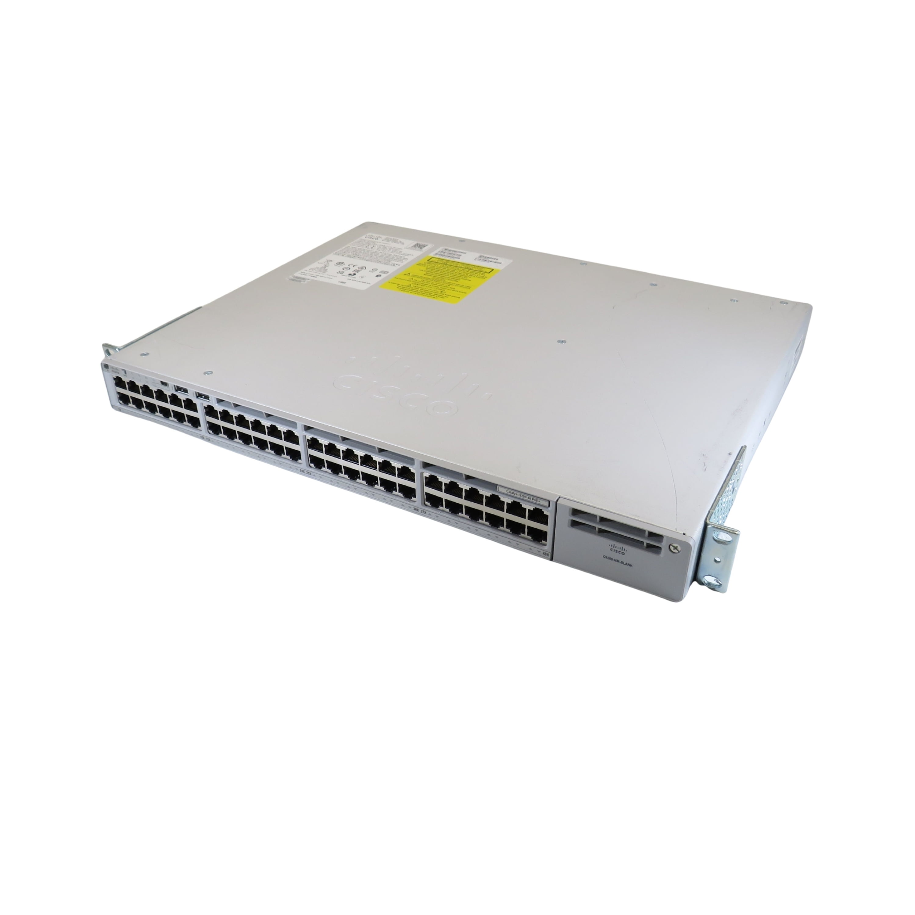 Pre-Owned Cisco C9200-48P-E Catalyst 9200 48 Port PoE+ Network Essentials Switch (Good)