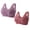 Multicolor#2, variant on 2Pcs Front Closure Bras for Older Women No Underwire Wireless Senior Bra Full Coverage Front Button Comfort Bras Multicolor#1 L