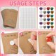 thumbnail image 5 of 24 Sets Pocket Hug Token Card with Heart Shaped Natural Stones Hug Card Greeting, 5 of 5